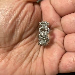 Silver Interlinked chain ring